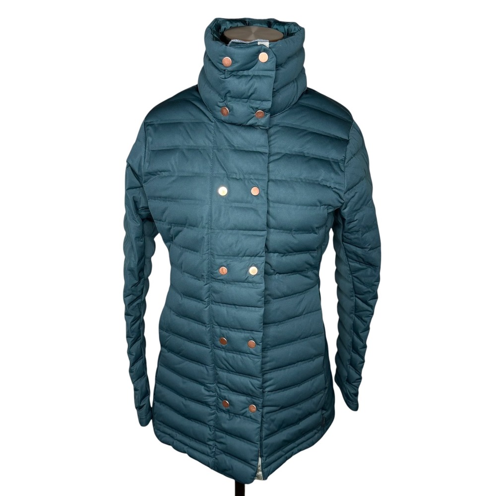 MOUNTAIN HARDWEAR Stretchdown Puffer Jacket Teal Double Breasted Women's Small